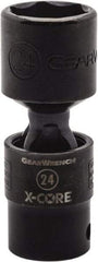 GearWrench - 1/2" Drive 22mm Standard Universal Impact Socket - 6 Points, 3-8/51" OAL - A1 Tooling