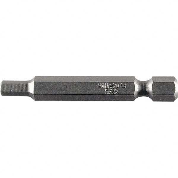 Wiha - 3mm Hex Power Bit - 1/4" Drive, 50mm OAL - A1 Tooling