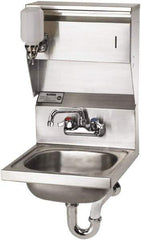 Krowne - 10" Long x 14" Wide Inside, 1 Compartment, Grade 304 Stainless Steel Hand Sink with Soap & Towel - 20 Gauge, 24" Long x 16" Wide x 15" High Outside, 6" Deep - A1 Tooling