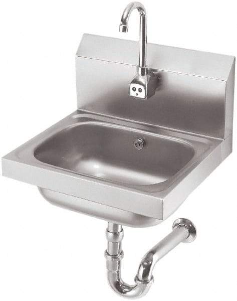 Krowne - 10" Long x 14" Wide Inside, 1 Compartment, Grade 304 Stainless Steel Hand Sink with Electronic Faucet - 20 Gauge, 15" Long x 16" Wide x 14" High Outside, 6" Deep - A1 Tooling