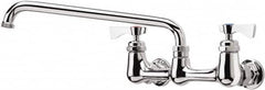 Krowne - Wall Mount, Low Arc Service Sink Faucet - Two Handle, Color Coded, Blade Handle, Swing Spout and Nozzle, No Drain - A1 Tooling