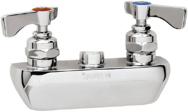 Krowne - Wall Mount, Spoutless Faucet Body Only - Two Handle, Color Coded, Blade Handle, Spoutless, No Drain - A1 Tooling