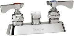 Krowne - Deck Mount, Spoutless Faucet Body Only - Two Handle, Color Coded, Blade Handle, Spoutless, No Drain - A1 Tooling