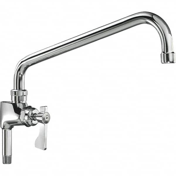 Krowne - Base Mount, Low Arc Add-On Faucet for Pre-Rinse Units - One Handle, Blade Handle, Swing Spout and Nozzle, No Drain - A1 Tooling