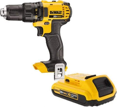 DeWALT - 20 Volt 1/2" Keyless Chuck Cordless Hammer Drill - 0 to 8,500 BPM, 0 to 600 & 0 to 2,000 RPM, Reversible - A1 Tooling