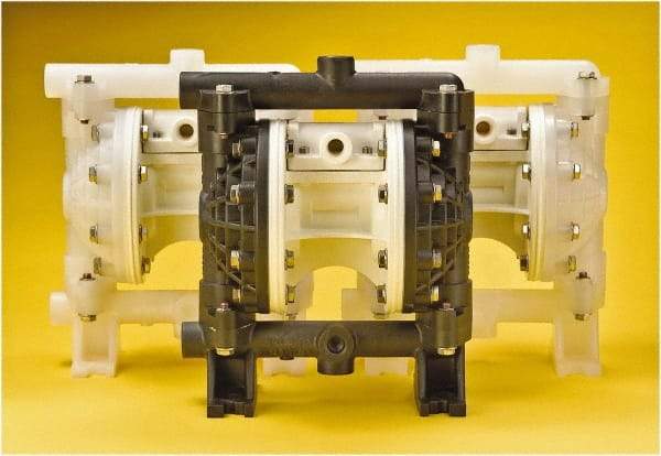 Versa-Matic - 1/2" NPT, Air Operated Diaphragm Pump - PTFE Diaphragm, Polypropylene Housing - A1 Tooling