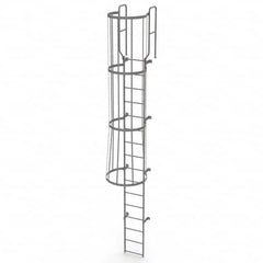 TRI-ARC - Rolling & Wall Mounted Ladders & Platforms Type: Fixed Ladder Style: Safety Cage - A1 Tooling