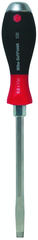 8.0 x 150mm - SoftFinish® Cushion Grip Extra Heavy Duty Slotted Screwdriver w/Hex Bolster & Metal Striking Cap - A1 Tooling