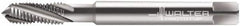 Walter-Prototyp - #4-40 UNC 3 Flute 2B Modified Bottoming Spiral Flute Tap - Powdered Metal, Bright Finish, 56mm OAL, Right Hand Flute, Right Hand Thread, Series 224102 - Exact Industrial Supply