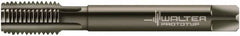 Walter-Prototyp - M8x1.00 Metric Fine 6HX 4 Flute Nitride/Oxide Finish Powdered Metal Straight Flute Machine Tap - Modified Bottoming, Right Hand Thread, 90mm OAL, 18mm Thread Length, Oversize - Exact Industrial Supply