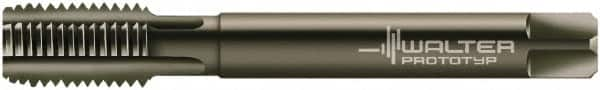 Walter-Prototyp - M12x1.75 Metric 6HX 4 Flute Nitride/Oxide Finish Powdered Metal Straight Flute Machine Tap - Modified Bottoming, Right Hand Thread, 110mm OAL, 23mm Thread Length, Oversize - Exact Industrial Supply