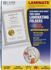 C-LINE - 25 Self-Laminating Pockets - 12 mil Thick x 9.13" Wide x 0.95' Long - A1 Tooling