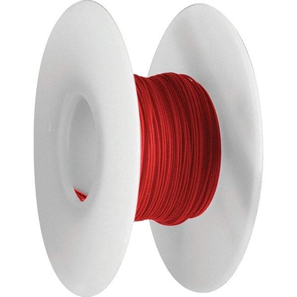 OK Industries - 26 AWG, 1 Strand, 30.4 m OAL, Copper Hook Up Wire - Red Kynar Jacket, 0.027" Diam - A1 Tooling