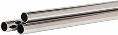 ECONOCO - 60" Max Width Round Tubing Closet Rod - 1" Diam, Chrome Finish - A1 Tooling