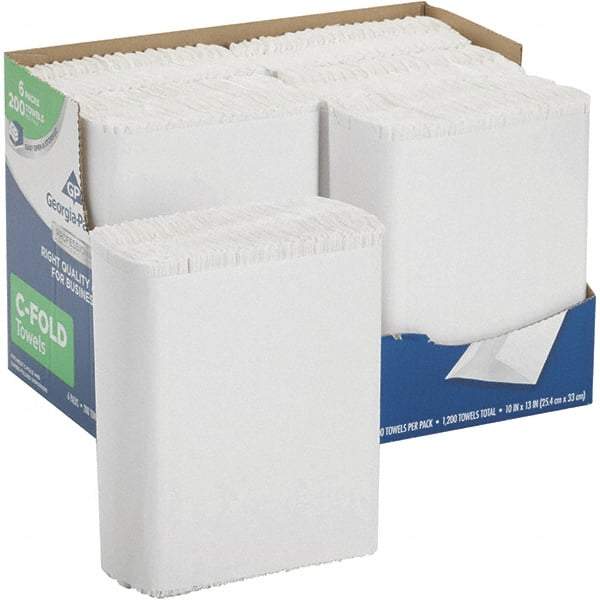 Georgia Pacific - 1 Ply White C-Fold Paper Towels - 10" Wide - A1 Tooling