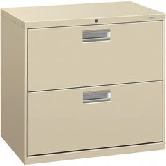 Hon - 30" Wide x 28.38" High x 19-1/4" Deep, 2 Drawer Lateral File - Steel, Putty - A1 Tooling