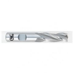 1/2 Dia. x 2-11/16 Overall Length 3-Flute Square End HSS-CO SE End Mill-Round Shank-Center Cutting-Uncoated - A1 Tooling