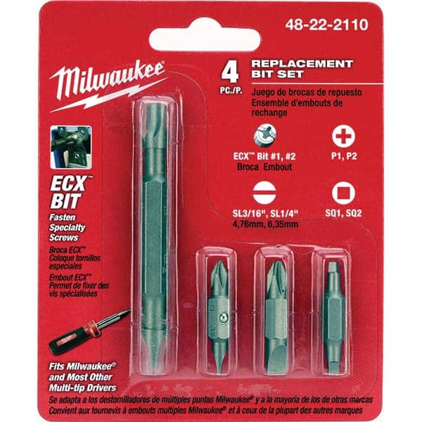 Milwaukee Tool - Screwdriver Bit Sets Type: Screwdriver Bit Drive Size: 1/4 (Inch) - A1 Tooling