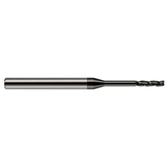 Harvey Tool - 1/64", 1.9mm LOC, 1/8" Shank Diam, 2-1/2" OAL, 3 Flute Solid Carbide Square End Mill - Exact Industrial Supply