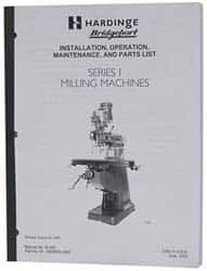 Bridgeport - Installation, Operational & Mainenance Series I Replacement Manual - A1 Tooling