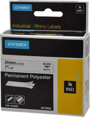 Rhino - 216" Long, White Permanent Polyester Tape Self Laminating Label - For RHINO 6000 or RHINO 6500 - A1 Tooling