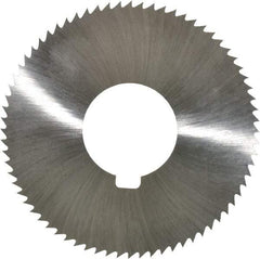 Value Collection - 2-3/4" Diam x 0.023" Blade Thickness x 1" Arbor Hole Diam, 72 Tooth Slitting and Slotting Saw - Arbor Connection, Right Hand, Uncoated, High Speed Steel, Concave Ground, Contains Keyway - A1 Tooling