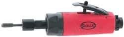 Sioux Tools - 1/4" Collet, Straight Handle, Straight Air Die Grinder - 23,000 RPM, Rear Exhaust, 23 CFM, 0.5 hp, 6.21 bar, 1/4 NPT - A1 Tooling