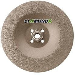 Camel Grinding Wheels - 24 Grit, 7" Wheel Diam, 1/4" Wheel Thickness, Type 29 Depressed Center Wheel - Diamond, 8,500 Max RPM - A1 Tooling