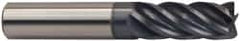 Accupro - 1/2", 5 Flute, Single End, Solid Carbide, 0.02" Corner Radius End Mill - 3" OAL, 37° Helix, Right Hand Flute, 1-1/4" LOC, Right Hand Cut - A1 Tooling