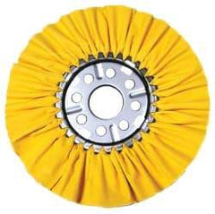 Osborn - 10" Diam x 1/2" Thick Unmounted Buffing Wheel - 16 Ply, Ventilated Bias Cut, 2" Arbor Hole, Hard Density, Coarse Grade - A1 Tooling