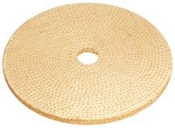 Osborn - 6" Diam x 1/4" Thick Unmounted Buffing Wheel - 9 Ply, Laminated Sisal, 1" Arbor Hole, Hard Density, Coarse Grade - A1 Tooling