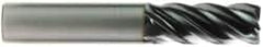 OSG - 1" Diam 5 Flute Solid Carbide 0.03" Corner Radius End Mill - A1 Tooling