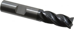 OSG - 1/2", 4 Flute, Single End, Solid Carbide, 0.03" Corner Radius End Mill - 3" OAL, Right Hand Flute, 1" LOC, Right Hand Cut - A1 Tooling