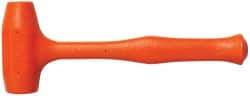 Proto - 15 oz Head 1-1/2" Face Diam Urethane Dead Blow Hammer - 9-1/2" OAL, Urethane Handle - A1 Tooling