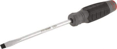 Proto - 267mm OAL Keystone Slotted Screwdriver - 152mm Blade Length, Round Shank, Ergonomic Handle - A1 Tooling