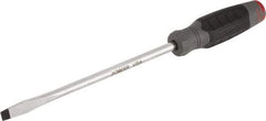 Proto - 324mm OAL Keystone Slotted Screwdriver - 203mm Blade Length, Round Shank, Ergonomic Handle - A1 Tooling