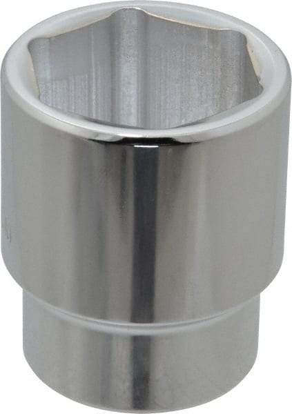 Proto - 1/2" Drive, Standard Hand Socket - 6 Points, 1-3/4" OAL, Alloy Steel, Chrome Finish - A1 Tooling