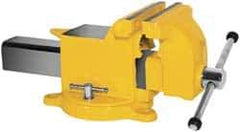 Yost Vises - 4" Jaw Width x 4" Jaw Opening Capacity, 2-1/4" Throat Depth, Bench & Pipe Combination Vise - 1/4 to 1-1/2" Pipe Capacity, Swivel Base, Bolt Down Attachment, Steel - A1 Tooling