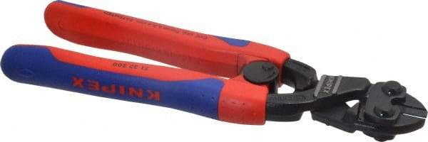 Knipex - 8" OAL, Bolt Cutter - 18mm Jaw Length x 33mm Jaw Width, Standard Head, Ergo Dual Component Handle - A1 Tooling