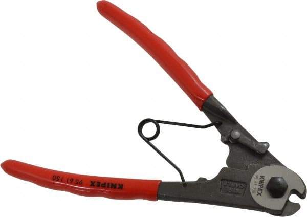 Knipex - 6" OAL, Cable Cutter - 6mm Jaw Length x 24mm Jaw Width, Standard Head, Ergo Dual Component Handle - A1 Tooling