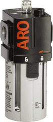 ARO/Ingersoll-Rand - 1/2" NPT, 150 Max psi Standard Modular Lubricator - Polycarbonate Bowl, Aluminum Body, 156 CFM, 125°F Max Temp, 2.76" Long x 2.87" Wide x 7.08" High - A1 Tooling