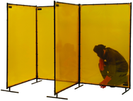 6' x 8' Yellow Transparent Vinyl Screen - A1 Tooling