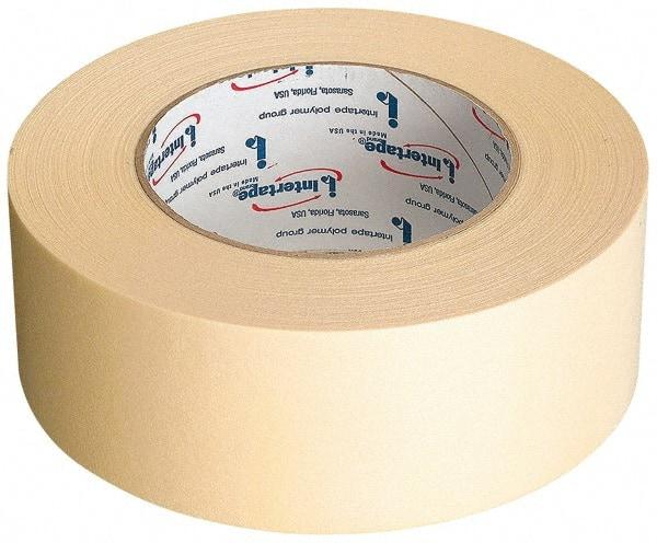 Intertape - 3" Wide x 60 Yd Long Tan Paper Masking Tape - Series 513, 5 mil Thick, 19 In/Lb Tensile Strength - A1 Tooling