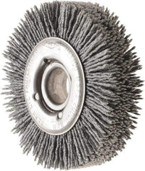 Osborn - 3" OD, 5/8" Arbor Hole, Nylon Wheel Brush - 7/8" Face Width, 5/8" Trim Length, 20,000 RPM - A1 Tooling