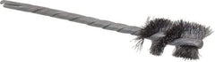 Osborn - 1" Long x 9/16" Diam Steel Internal Spiral Brush - Single Spiral, 3-1/2" OAL, 0.005" Wire Diam, 1/8" Shank Diam - A1 Tooling