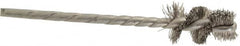 Osborn - 1/2" Diam Helical Stainless Steel Tube Brush - 0.008" Filament Diam, 1" Brush Length, 3-1/2" OAL, 1/8" Diam Shank - A1 Tooling