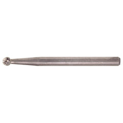 SD-3 Standard Cut Solid Carbide Bur-Ball Shape - Exact Industrial Supply