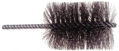 Osborn - 2" Long x 1/2" Diam Steel Tube Spiral Brush - 5" OAL, 0.006" Wire Diam, 0.187" Shank Diam - A1 Tooling