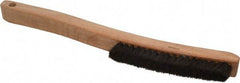 Osborn - 4 Rows x 18 Columns Hair Plater's Brush - 6" Brush Length, 13-1/4" OAL, 3/4" Trim Length, Wood Curved Handle - A1 Tooling