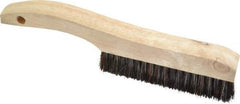 Osborn - 4 Rows x 18 Columns Tampico Plater's Brush - 5-1/4" Brush Length, 10" OAL, 1" Trim Length, Wood Shoe Handle - A1 Tooling